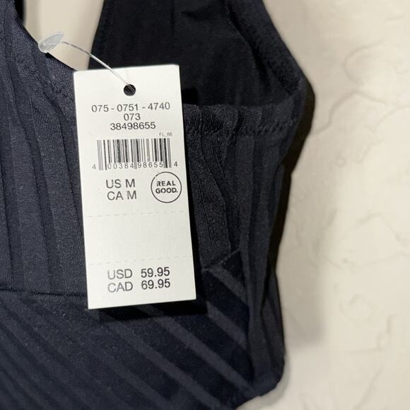 Aerie Wide Rib Cut Out Ring One Piece Swimsuit size medium NWT. - Picture 7 of 9